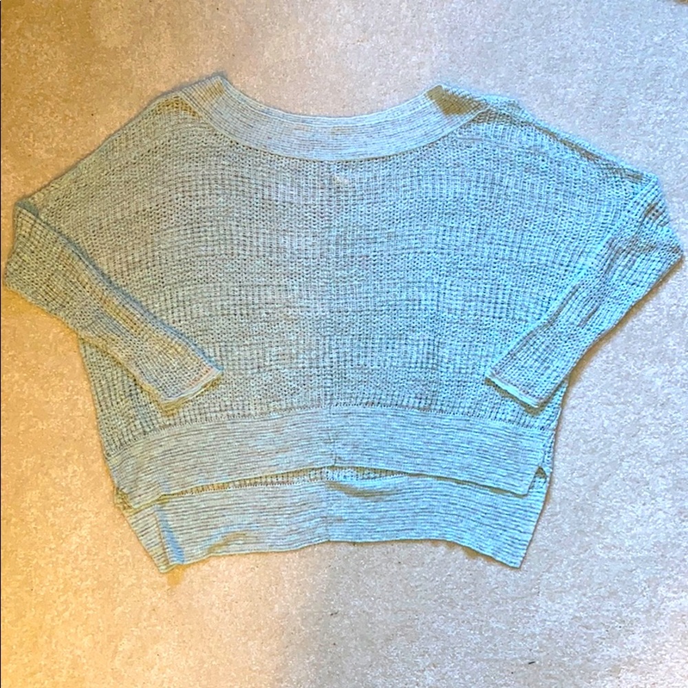 Free People Knit Pullover in Seafoam